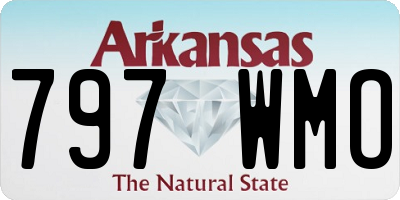 AR license plate 797WMO