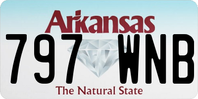 AR license plate 797WNB