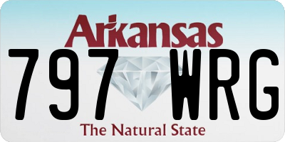 AR license plate 797WRG