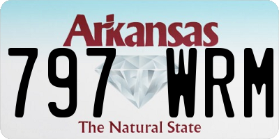 AR license plate 797WRM