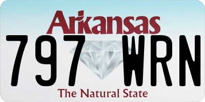 AR license plate 797WRN