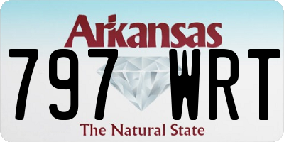 AR license plate 797WRT