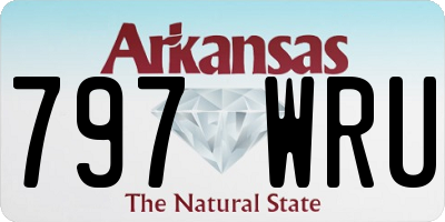 AR license plate 797WRU