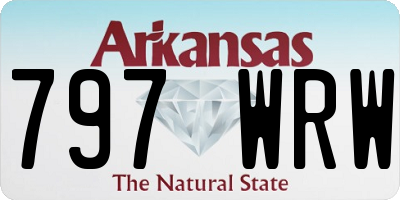 AR license plate 797WRW