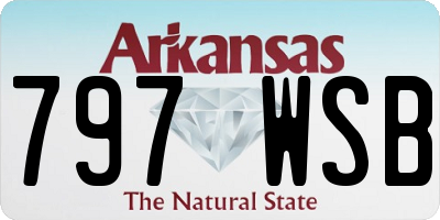AR license plate 797WSB