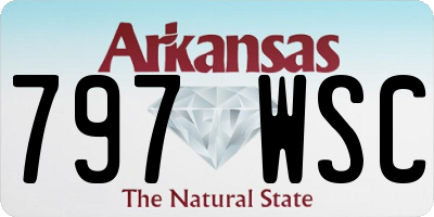 AR license plate 797WSC