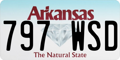 AR license plate 797WSD