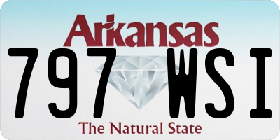 AR license plate 797WSI
