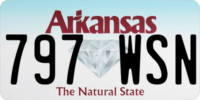AR license plate 797WSN