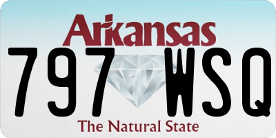 AR license plate 797WSQ