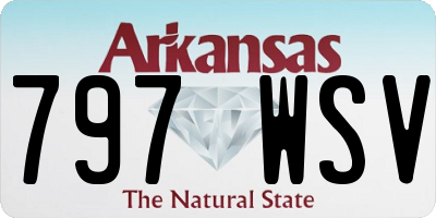 AR license plate 797WSV