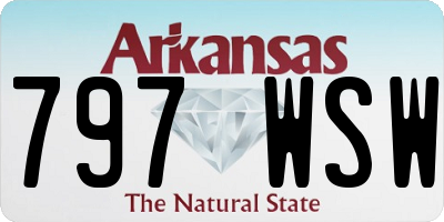 AR license plate 797WSW