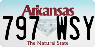 AR license plate 797WSY