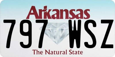 AR license plate 797WSZ