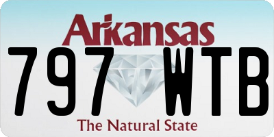 AR license plate 797WTB