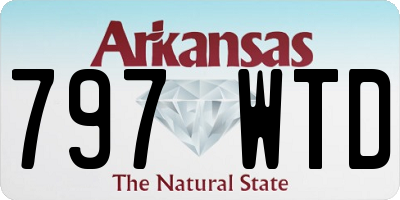AR license plate 797WTD