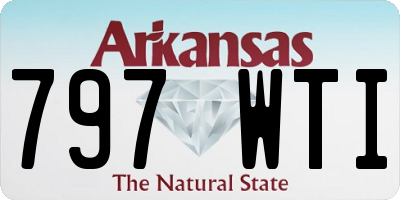 AR license plate 797WTI
