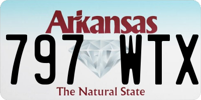 AR license plate 797WTX