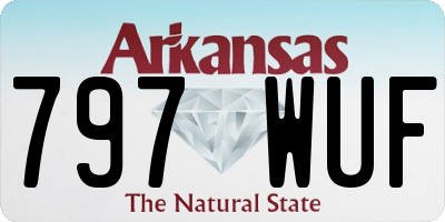 AR license plate 797WUF