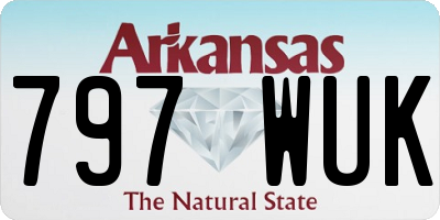 AR license plate 797WUK