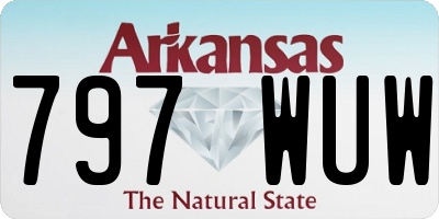 AR license plate 797WUW