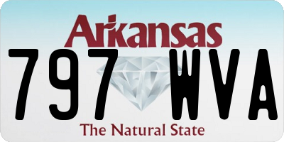 AR license plate 797WVA