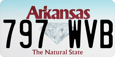 AR license plate 797WVB