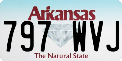 AR license plate 797WVJ