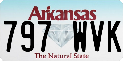 AR license plate 797WVK