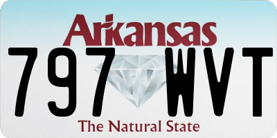 AR license plate 797WVT