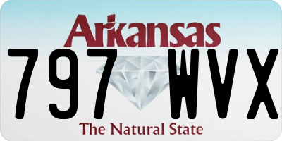 AR license plate 797WVX