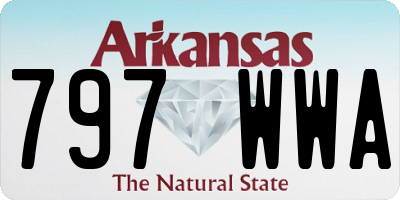 AR license plate 797WWA