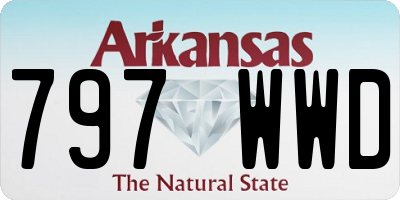 AR license plate 797WWD