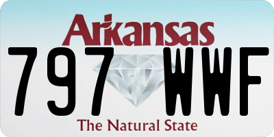 AR license plate 797WWF