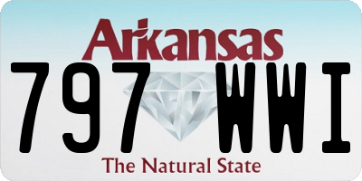 AR license plate 797WWI