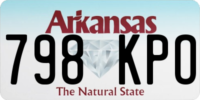 AR license plate 798KPO