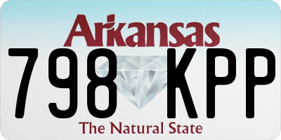 AR license plate 798KPP