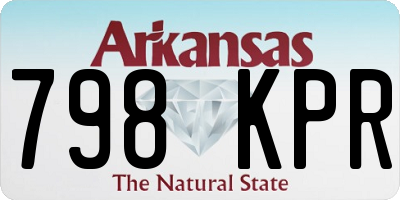 AR license plate 798KPR