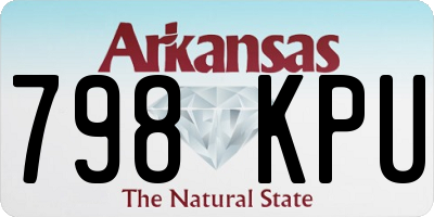 AR license plate 798KPU