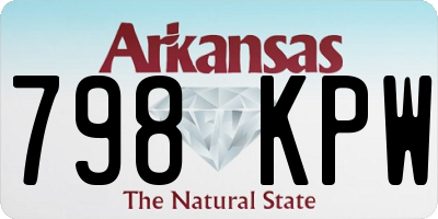 AR license plate 798KPW