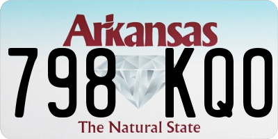 AR license plate 798KQO