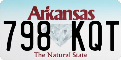 AR license plate 798KQT
