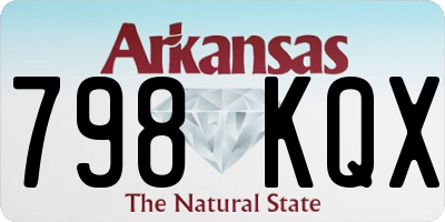 AR license plate 798KQX