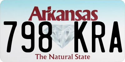 AR license plate 798KRA
