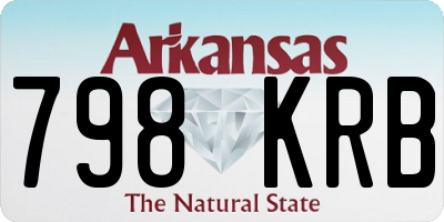 AR license plate 798KRB