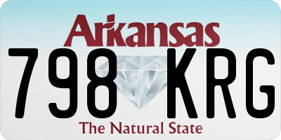 AR license plate 798KRG
