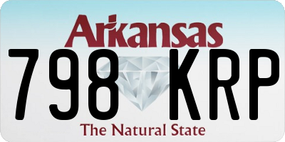 AR license plate 798KRP