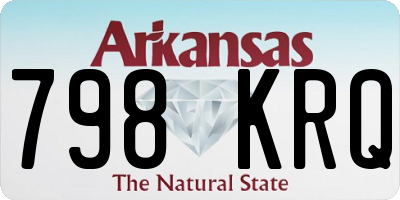AR license plate 798KRQ