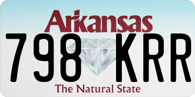 AR license plate 798KRR