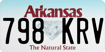 AR license plate 798KRV